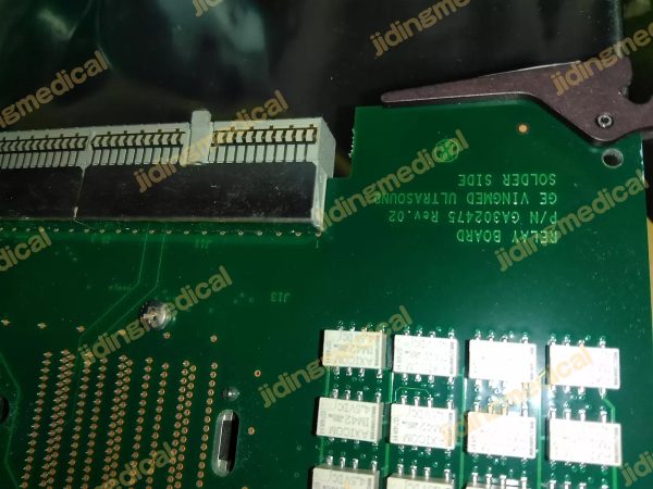 GE GA200714-3 LOGIQ E9 Ultrasound RELAY BOARD GA302475 Rev 02 Vingmed - Image 2