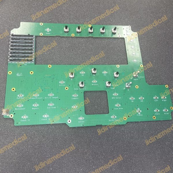 GE LOGIQ V3 / V5 AYAN R2 KBD BOARD PWA P/N: 5771727 REV. 1 PWB P/N: 5771728_r1 - Image 2