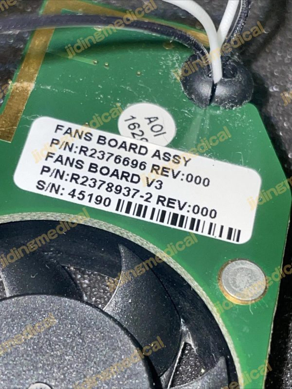 GE VIVID I FANS BOARD ASSY PN: R2376696 , Fans BD V3 pn: R2378937-2 & 2 Speakers