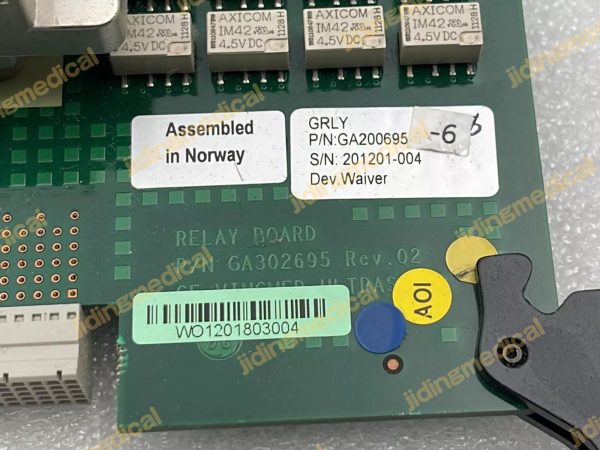 GE Healthcare Vivid E9 Ultrasound Relay Board GRLY GA200695 PCB PROBE SELECT