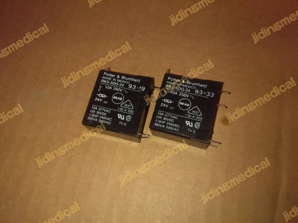 lot of 2 Potter Broomfield RKS-5DG-24 5-Pin 24V SPDT 10A PCB Relay TE - Image 2