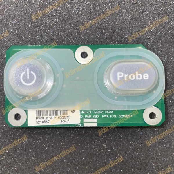 GE LOGIQ C5 POWER / PROBE BUTTON BD PWR_KBD P/N: 5219857 PWB: 5220591-2 - Image 2