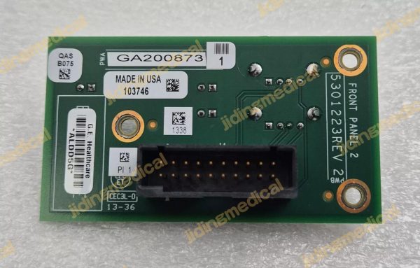 GE LOGIQ Vivid E9 ULTRASOUND FRONT PANEL 2 BOARD 5301223 REV 2 / GA200873 - Image 2