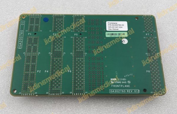 GE Healthcare Vivid E9 Ultrasound Frontplane Board GA200760-03 PCB GA302760 - Image 2