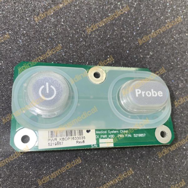 GE LOGIQ C5 POWER / PROBE BUTTON BD PWR_KBD P/N: 5219857 PWB: 5220591-2 - Image 3