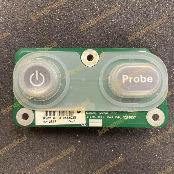 GE LOGIQ C5 POWER / PROBE BUTTON BD PWR_KBD P/N: 5219857 PWB: 5220591-2 - Image 4